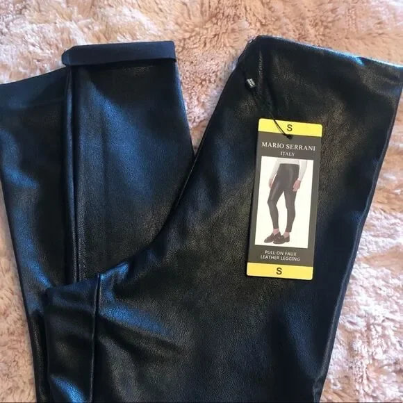 MARIO SERRANI Faux Leather Legging - Picture 6 of 8
